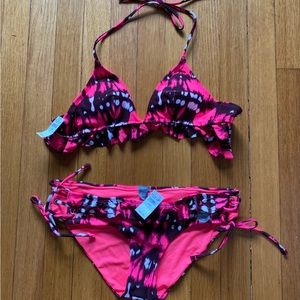 NWT Aerie ruffle bikini